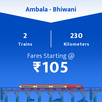 Ambala To Bhiwani Trains